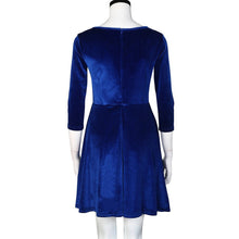 Load image into Gallery viewer, Velvet Dress With Round Neck
