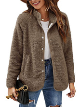 Load image into Gallery viewer, Women&#39;s Autumn And Winter Furry Jacket Coat Single-breasted
