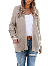 Load image into Gallery viewer, New Loose Large Size Knitted Cardigan INS Fashion Women

