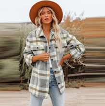 Load image into Gallery viewer, Casual Long-sleeved Plaid Padded Shirt Women Coat
