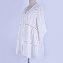 Load image into Gallery viewer, Cotton Jacquard Button Loose Sleeve Sunscreen Clothing For Women
