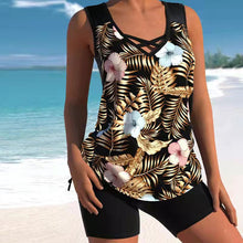 Charger l&#39;image dans la galerie, Skirt Style Belly Covered Boxer Pants Large Size Swimsuit Tankini Swimsuits
