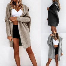 Load image into Gallery viewer, Solid Color Casual Loose Cardigan Sweater Coat
