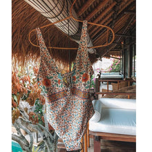 Load image into Gallery viewer, Printed one-piece swimsuit bohemian
