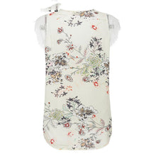 Load image into Gallery viewer, Slim sleeveless top with printed lace
