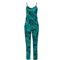 Load image into Gallery viewer, Personality Dacron Plants Spaghetti Strap Sleeveless Pockets Jumpsuit
