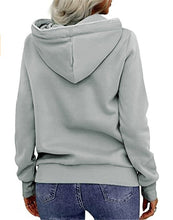 Load image into Gallery viewer, Women&#39;s Front Zipper And Fleece Hooded Sweatshirt
