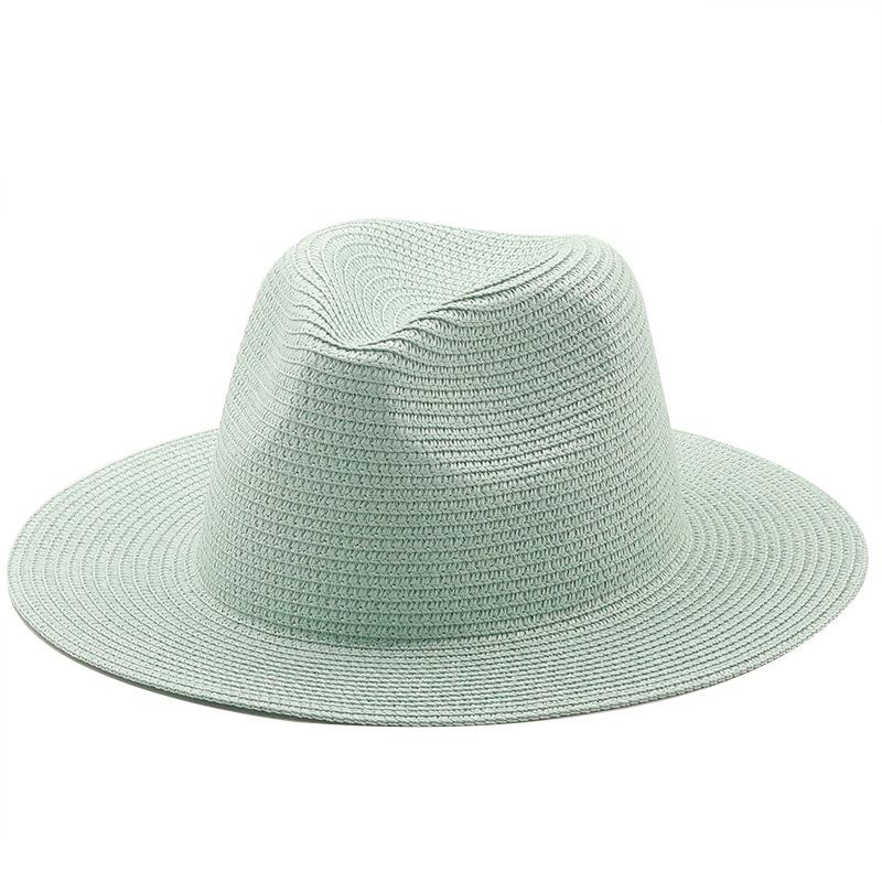Large-Brimmed Straw Hat Men'S And Women'S Beach Jazz Hats