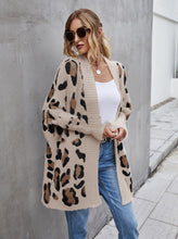 Charger l&#39;image dans la galerie, Women&#39;s Plus Size Cardigan Jacket Leopard Sweater
