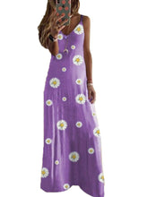 Load image into Gallery viewer, Fashion V-neck Sleeveless Floral Milk Silk Long Dress

