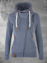 Load image into Gallery viewer, European and American Side Zipper Hooded Fleece Sweater
