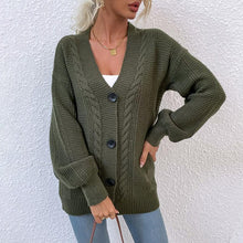 Load image into Gallery viewer, Button Sweater Women&#39;s Cardigan Jacket
