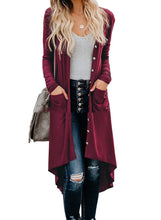Load image into Gallery viewer, Women&#39;s Long Sleeve Button Knit Cardigan with Pocket
