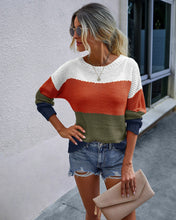 Load image into Gallery viewer, Comfortable Street Style Striped Long-sleeved Women&#39;s Sweater
