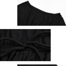 Load image into Gallery viewer, New Black Strapless Short-sleeved One-shoulder Jumpsuit
