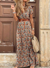 Load image into Gallery viewer, Seaside Beach Vacation Simia Printed Ladies Dress
