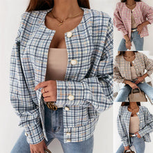Load image into Gallery viewer, Spring Long Sleeved All Match Short Little Fragrant Wind Jacket

