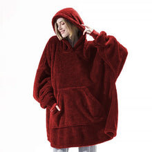 Load image into Gallery viewer, Comfortable Loose Double-Sided Fleece Thicker Wearable Blanket

