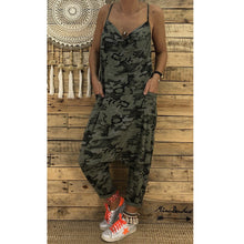 Load image into Gallery viewer, Women&#39;s New Style Camouflage Jumpsuit With Suspenders
