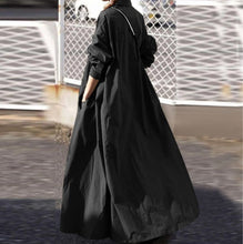 Load image into Gallery viewer, Retro Folk Style Loose Long-sleeved Big Swing Dress

