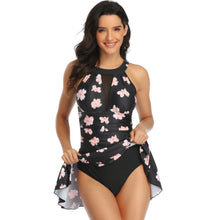 Load image into Gallery viewer, One-Piece Swimsuit Large Size Mesh Skirt Multicolor Printed Swimsuit
