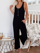 Load image into Gallery viewer, Solid Color Buttoned Pocket Casual Vest Jumpsuit Women&#39;s Clothing
