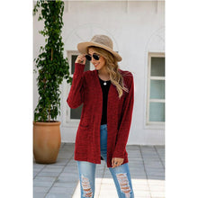 Load image into Gallery viewer, Long Sleeve Cotton Blended Pocket Cardigan Jacket
