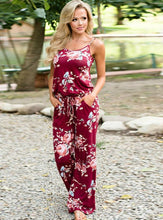 Load image into Gallery viewer, Hot Sale Sling Printed Lace-Up Tall Large Loose Wide Leg One-Piece Long Pants
