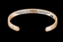 Load image into Gallery viewer, Mantra Bracelet with Quotes Stainless Steel Cuff Inspirational Jewelry
