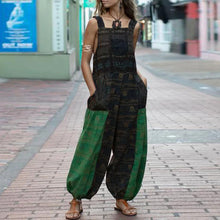 Load image into Gallery viewer, Cotton And Linen Printed Jumpsuit
