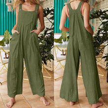 Load image into Gallery viewer, Women&#39;s Solid Color Side Pocket Loose Overalls
