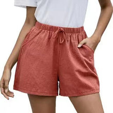 Load image into Gallery viewer, Linen A-Line Shorts Summer Casual Pants Women&#39;s Loose Wide Leg Pants
