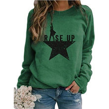 Load image into Gallery viewer, Five-pointed Star Print Round Neck Long-sleeved Pullover Sweatshirt

