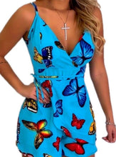 Load image into Gallery viewer, Fashion Sexy Print Suspender Jumpsuit
