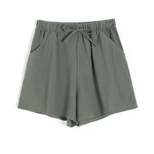 Load image into Gallery viewer, Simple And Loose Cotton And Linen Casual Shorts
