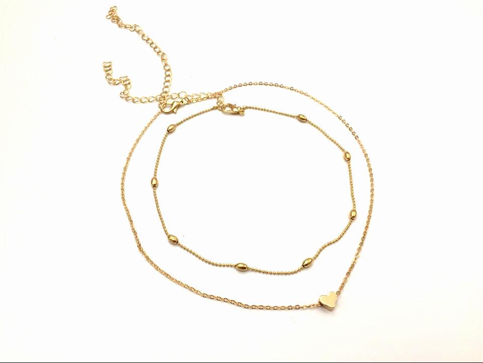 Cross-border Jewelry Street Simple Fashionista Heart Pendant Necklace