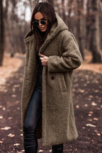Charger l&#39;image dans la galerie, Fashion Long Clean Color Long Sleeve Woolen Women&#39;s Coat
