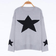 Load image into Gallery viewer, Autumn New Loose Lazy Star Pullover Knit Bottoming Shirt Sweater
