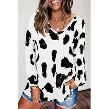 Load image into Gallery viewer, Loose long sleeve printed T-Shirt Top
