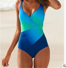 Load image into Gallery viewer, Rainbow gradient swimsuit one piece swimsuit
