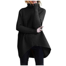 Load image into Gallery viewer, Bat Sleeve Mid-length Loose Pullover Sweater Women
