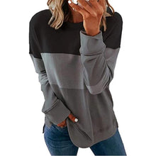 Load image into Gallery viewer, Round Neck Long Sleeve Casual Loose Women&#39;s Sweatshirt
