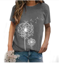 Load image into Gallery viewer, Dandelion Printed Round Neck Short Sleeve
