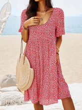 Load image into Gallery viewer, V-neck Plus Size Loose Women&#39;s Boho Dress
