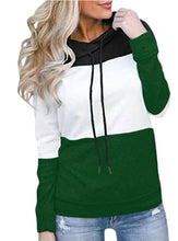 Charger l&#39;image dans la galerie, Women&#39;s Casual Color Matching Hooded Long-sleeved Sweater Coat

