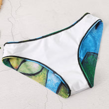 Charger l&#39;image dans la galerie, Strap Printed Fringed Split Skirt Bikini Tankini Swimsuits
