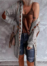 Charger l&#39;image dans la galerie, &lt;transcy&gt;Cardigan à manches longues manteau mi-long à la mode&lt;/transcy&gt;
