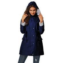 Load image into Gallery viewer, Plain Korean Women&#39;s Windbreaker Raincoat

