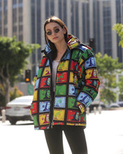 Load image into Gallery viewer, Colorful Printed And Dyed Hooded Down Padded Jacket
