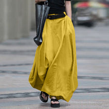 Load image into Gallery viewer, High waist slim and versatile long skirt A-line
